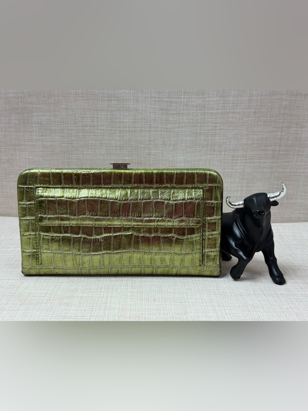 Lodis Embossed Wallet in Green